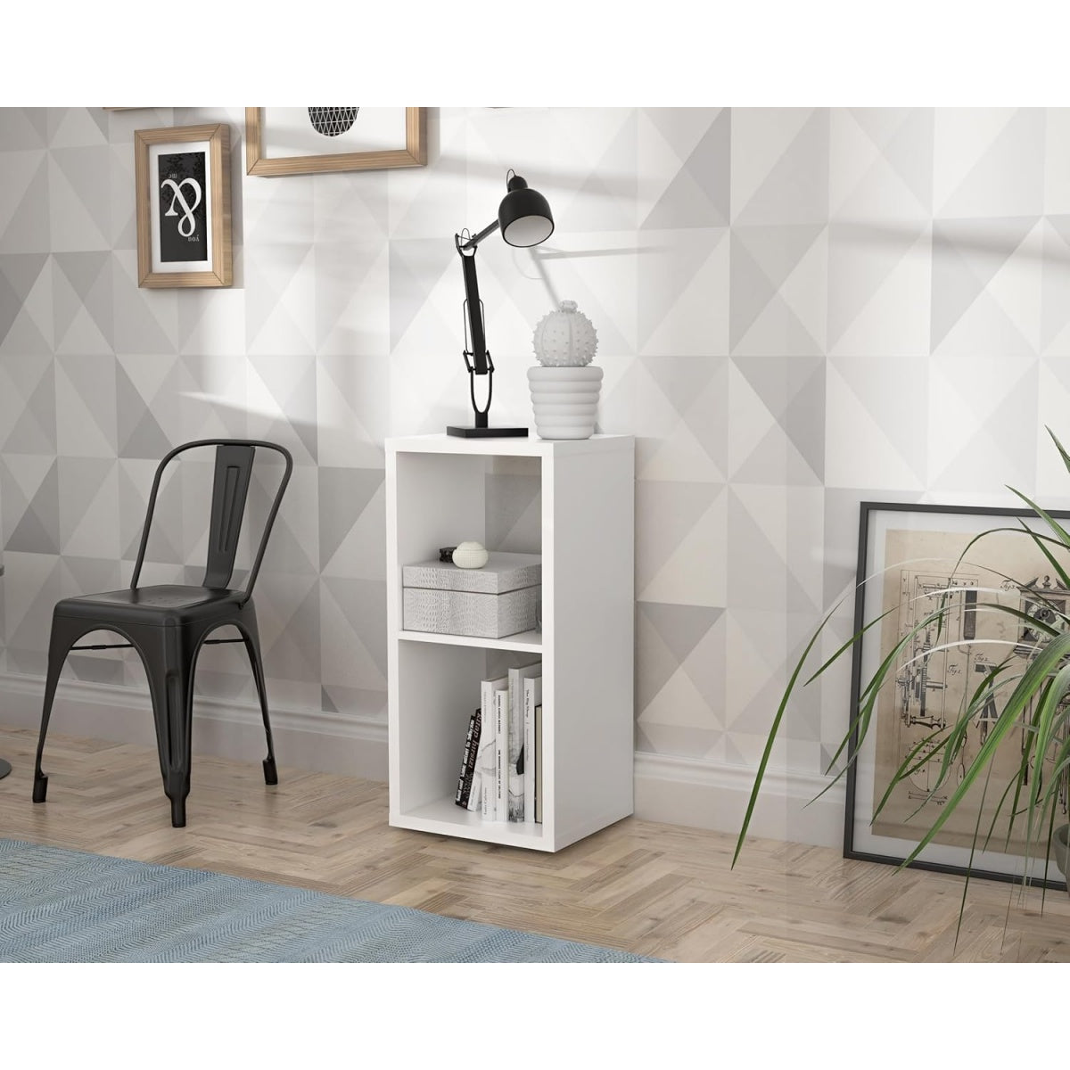 Offenes B¨¹cherregal aus Holzwerkstoff in Wei?, 39,5 ¡Á 72,8 ¡Á 32,9