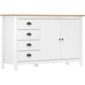 Sideboard aus massivem Kiefernholz mit 4 Schubladen und 2 T¨¹ren in