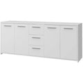 Sideboard mit 4 T¨¹ren und 3 Schubladen aus Holzwerkstoff in Wei?, 179 ¡Á 74,1 ¡Á 42