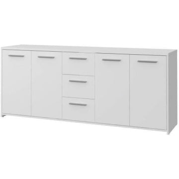 Sideboard mit 4 T¨¹ren und 3 Schubladen aus Holzwerkstoff in Wei?, 179 ¡Á 74,1 ¡Á 42