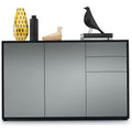 Sideboard mit 3 T¨¹ren und 2 Schubladen in Schwarz mit