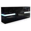 Hochglanz-Sideboard mit LED-Beleuchtung und
